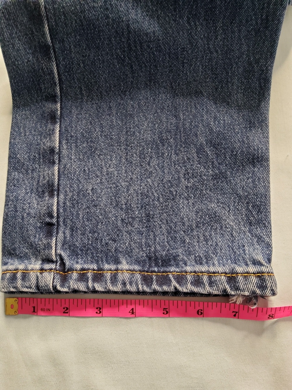 Levi's 505 Men's Straight Fit Blue Denim Jeans - Picture 5 of 9